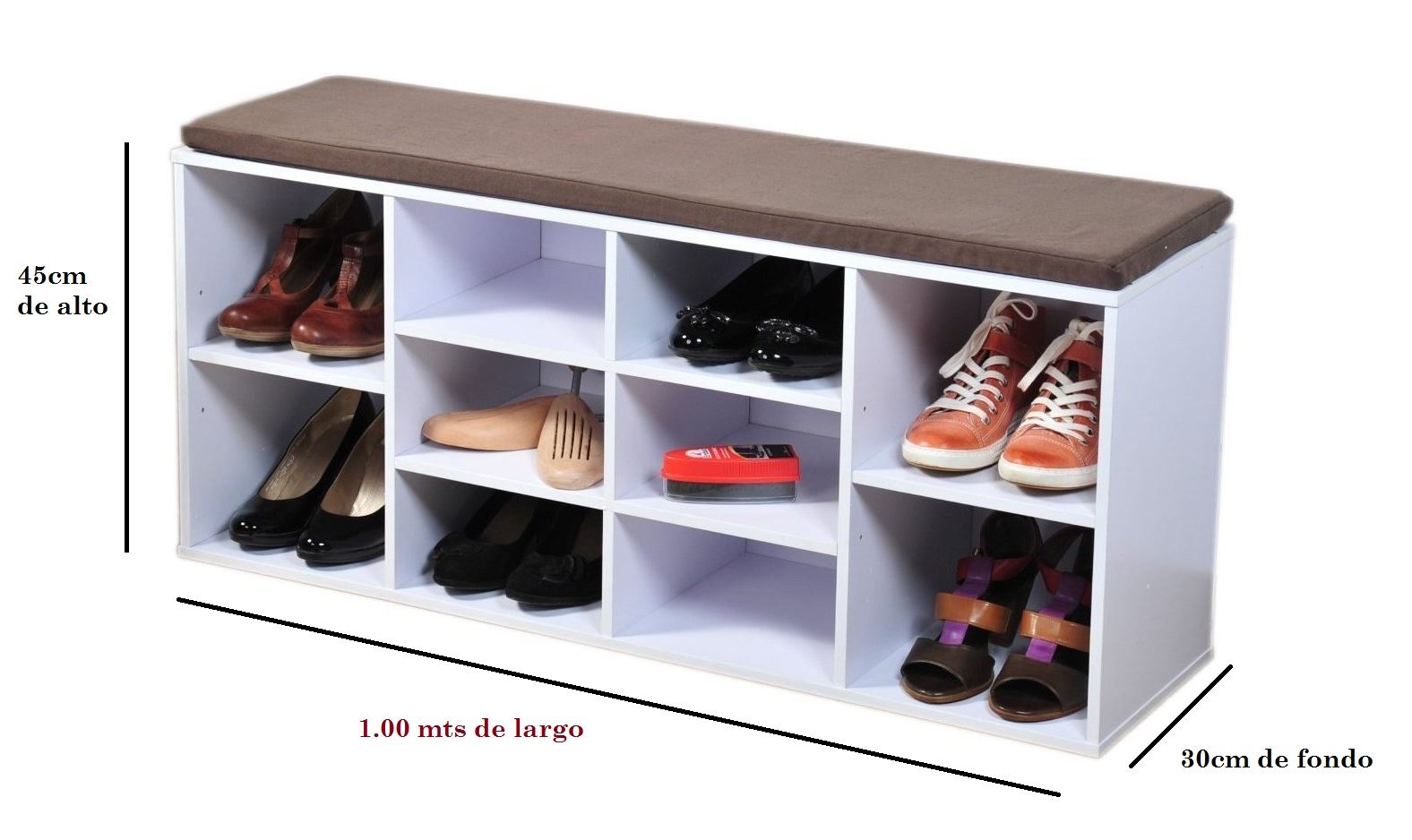 Zapatera Capri BL - Muebles Bonno